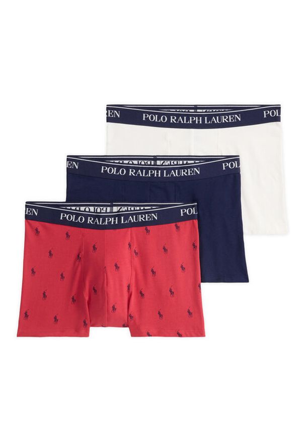 Polo Ralph Lauren Komplet 3 par bokserek 714830299170 Kolorowy. Materiał: bawełna. Wzór: kolorowy