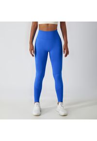 Intica - Legginsy treningowe modelujące sylwetkę z wysokim stanem Gulli. Stan: podwyższony. Kolor: niebieski. Materiał: tkanina. Sport: fitness
