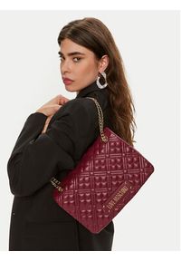 Love Moschino - LOVE MOSCHINO Torebka JC4014PP1LLA0552 Bordowy. Kolor: czerwony. Materiał: skórzane #5