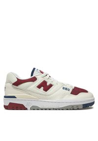 New Balance Sneakersy BB550VRC Biały. Kolor: biały. Materiał: skóra