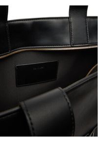 Calvin Klein Torebka Bold Ck Medium Tote LV04F3218G Czarny. Kolor: czarny. Materiał: skórzane #5