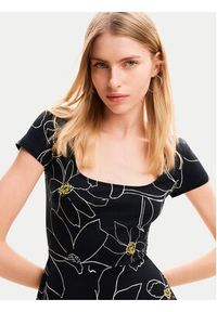 Desigual Sukienka letnia Margaritis 24SWVK55 Czarny Regular Fit. Kolor: czarny. Materiał: bawełna. Sezon: lato #5