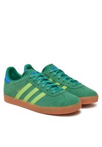 Adidas - adidas Sneakersy Gazelle JP7127 Zielony. Kolor: zielony. Materiał: skóra, zamsz. Model: Adidas Gazelle #4