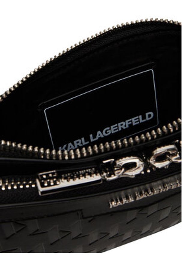Karl Lagerfeld - KARL LAGERFELD Saszetka nerka A1M30004 Czarny. Kolor: czarny. Materiał: skóra