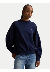 Polo Ralph Lauren Bluza 211965111501 Granatowy Oversize. Typ kołnierza: polo. Kolor: niebieski. Materiał: bawełna #1