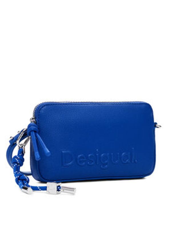 Desigual Torebka 25SAYP38 Niebieski. Kolor: niebieski. Materiał: skórzane