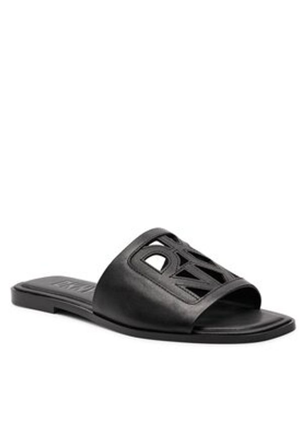 DKNY Klapki Jalila K1494653 Czarny. Kolor: czarny. Materiał: skóra