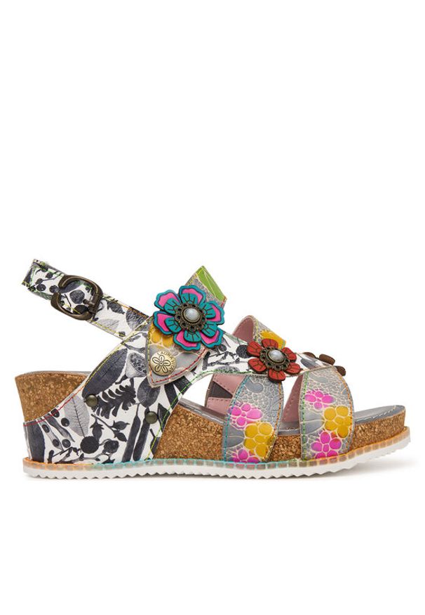 Laura Vita Sandały Bonito 37 Kolorowy. Materiał: skóra. Wzór: kolorowy
