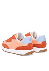 TOMMY HILFIGER - Tommy Hilfiger Sneakersy Th Retro Runner Mix FW0FW09410 Pomarańczowy. Kolor: pomarańczowy. Materiał: materiał #4