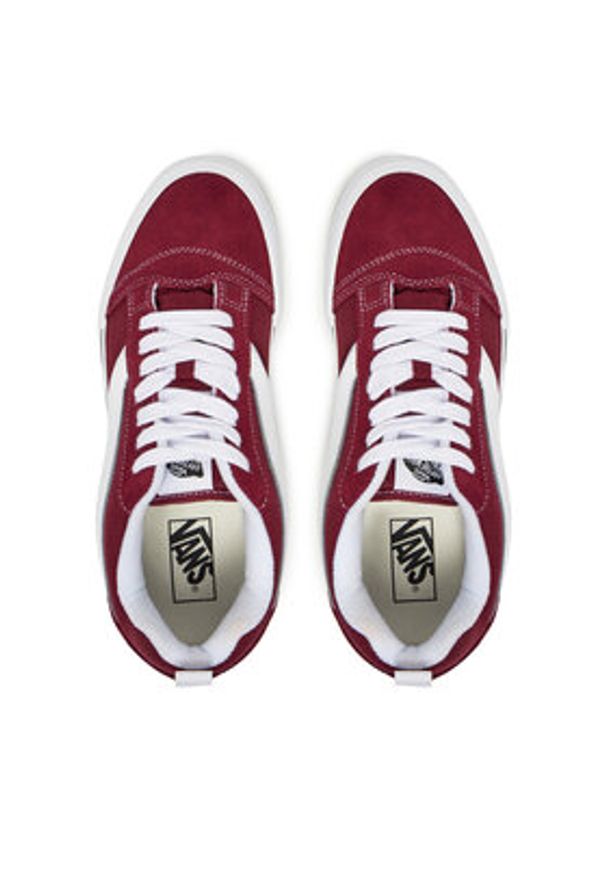 Vans Tenisówki Knu Skool VN000D22ZCF1 Bordowy. Kolor: czerwony. Materiał: materiał