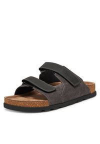 Rieker Klapki 21160-45 Szary. Kolor: szary. Materiał: zamsz, skóra #7