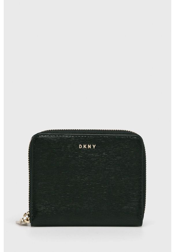DKNY - Dkny portfel skórzany R8313656 damski kolor czarny. Kolor: czarny. Materiał: skóra