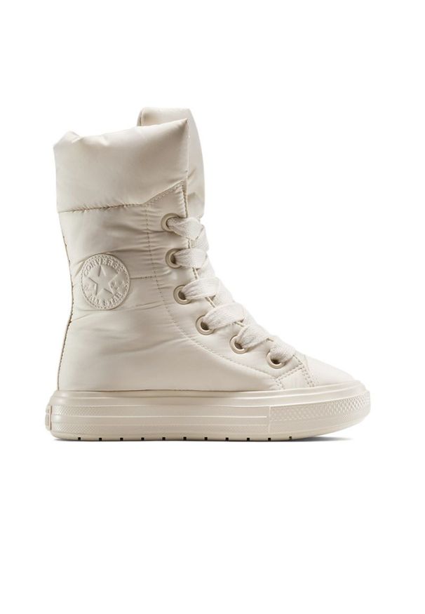 Buty damskie Converse Chuck Taylor All Star Elements Boot A14273C - białe. Kolor: biały. Materiał: poliester, guma, materiał, polar. Szerokość cholewki: normalna. Model: Converse All Star