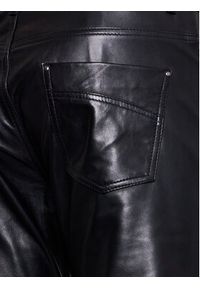 Serge Pariente Spodnie skórzane Sexy Man Czarny Regular Fit. Kolor: czarny. Materiał: skóra
