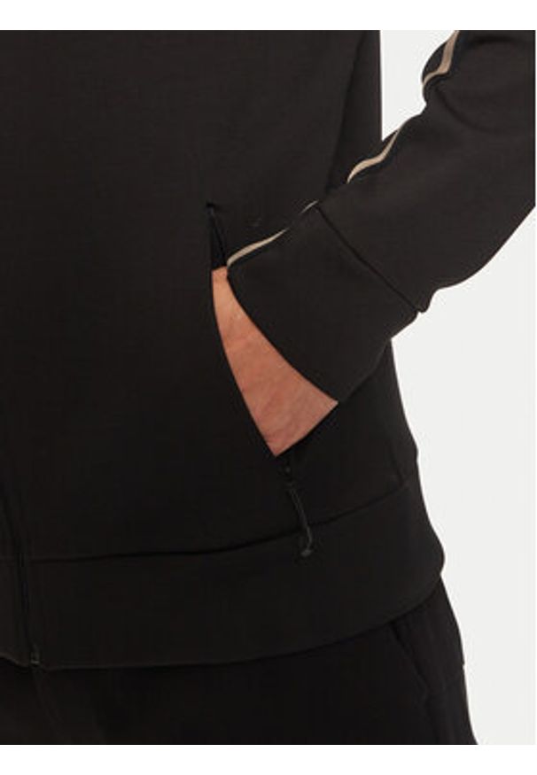 BOSS - Boss Bluza 50523912 Czarny Regular Fit. Kolor: czarny. Materiał: syntetyk