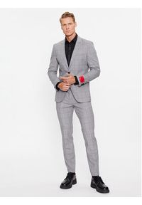 Hugo Koszula Keidi 50500966 Czarny Slim Fit. Kolor: czarny. Materiał: bawełna