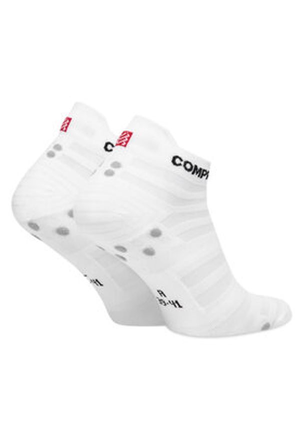 Compressport Skarpety Niskie Unisex Pro Racing Socks v4.0 Ultralight Run Low XU00051B Biały. Kolor: biały. Materiał: materiał, poliamid. Sport: bieganie