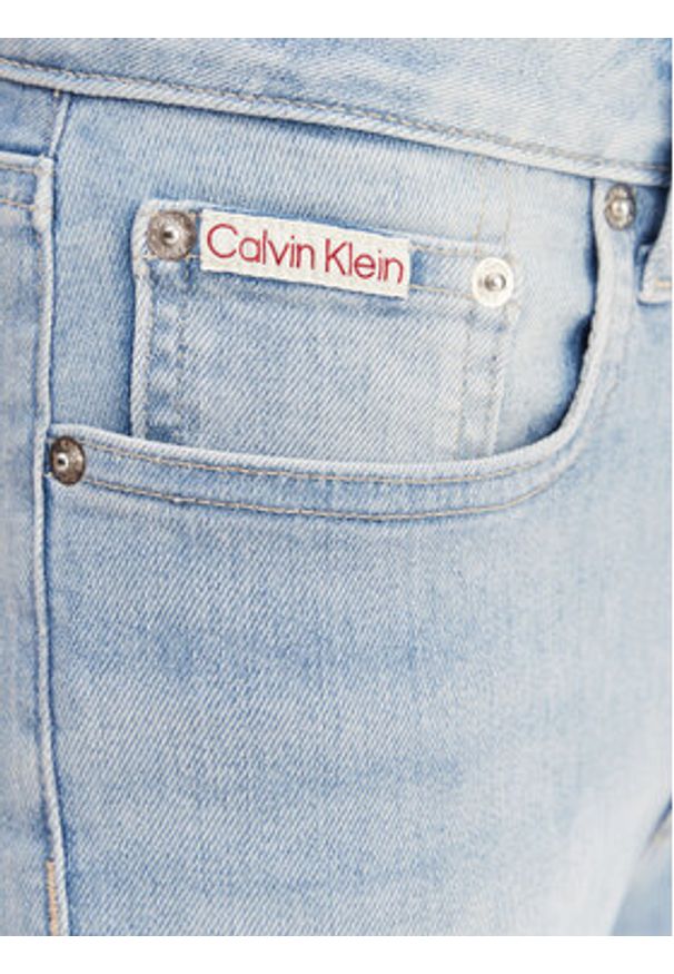 Calvin Klein Jeans Jeansy LV047F705G Błękitny Skinny Fit. Kolor: niebieski