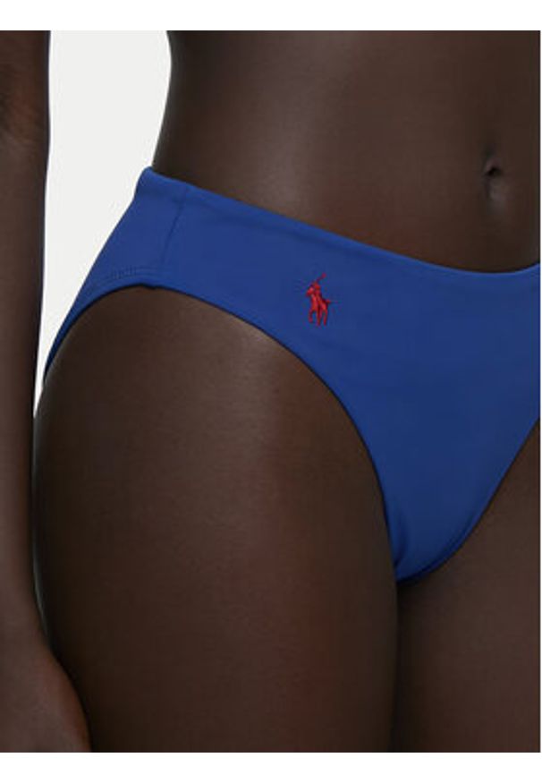 Polo Ralph Lauren Dół od bikini 21655554 Niebieski. Kolor: niebieski. Materiał: syntetyk