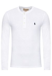 Polo Ralph Lauren Longsleeve Lsl 710790058002 Biały Regular Fit. Typ kołnierza: polo. Kolor: biały. Materiał: bawełna. Długość rękawa: długi rękaw #4