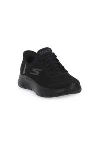 skechers - Buty do chodzenia damskie Skechers 124836BBK. Kolor: czarny. Materiał: materiał, syntetyk. Szerokość cholewki: normalna. Sport: turystyka piesza