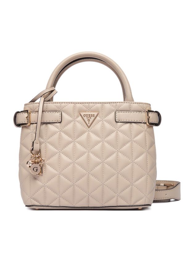 Guess Torebka Paisleigh HWQG98 83050 Beżowy. Kolor: beżowy. Materiał: skórzane