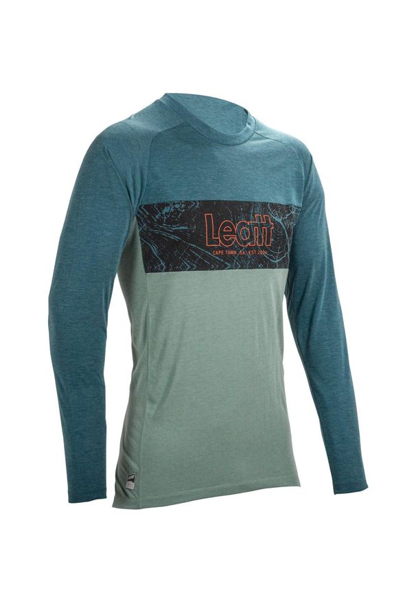 LEATT - Longsleeve rowerowy męski Leatt MTB Gravity 2.0. Kolor: zielony, niebieski, wielokolorowy. Długość rękawa: długi rękaw