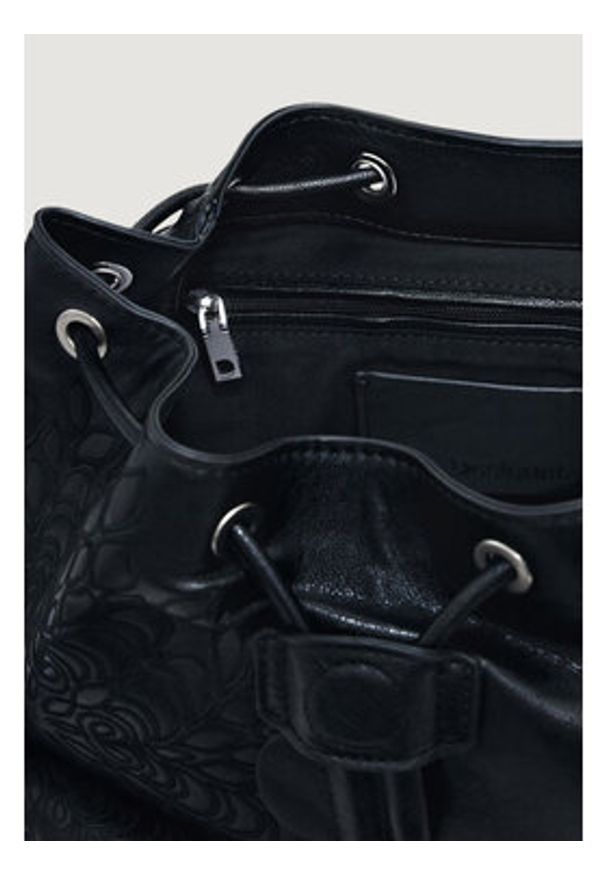 Desigual Plecak 26SAKP35 Czarny. Kolor: czarny. Materiał: materiał