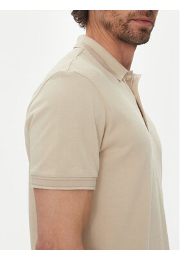 BOSS Polo Paddy 50469055 Beżowy Regular Fit. Typ kołnierza: polo. Kolor: beżowy. Materiał: bawełna