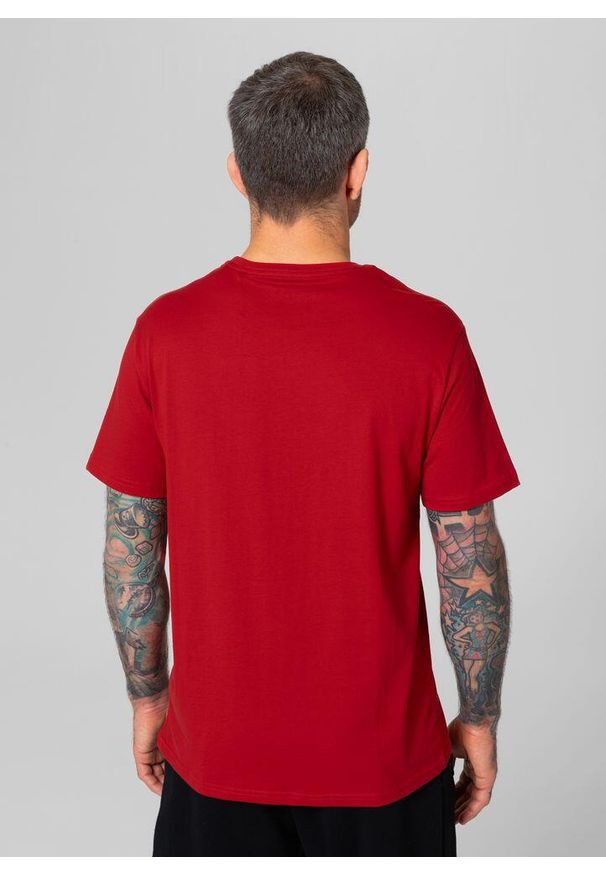 PITBULL - Koszulka męska Pitbull San Diego Dog. Kolor: czerwony. Sport: turystyka piesza