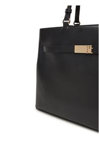 TOMMY HILFIGER - Tommy Hilfiger Torebka Heritage Satchel AW0AW17211 Czarny. Kolor: czarny. Materiał: skórzane