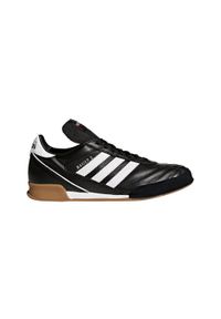 Buty do piłki nożnej halowej Adidas Kaiser 5 Goal. Kolor: czarny. Materiał: zamsz, skóra, materiał, syntetyk, kauczuk. Szerokość cholewki: normalna. Sport: piłka nożna