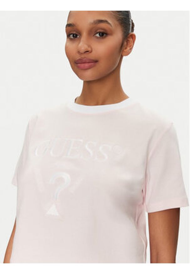 Guess T-Shirt V5GI18 I3Z14 Różowy Boxy Fit. Kolor: różowy. Materiał: bawełna