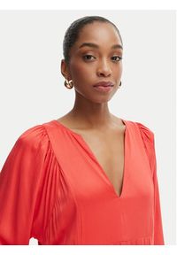 Iconique Sukienka letnia Emma IC26-090 Czerwony Relaxed Fit. Kolor: czerwony. Materiał: wiskoza. Sezon: lato #3