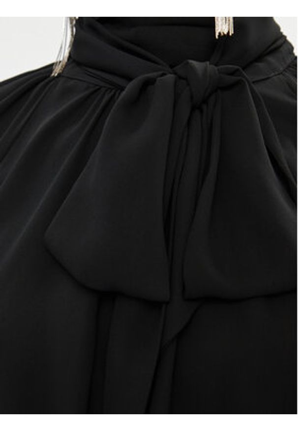 Elisabetta Franchi Bluzka CA-011-37E2-V380 Czarny Regular Fit. Kolor: czarny. Materiał: syntetyk
