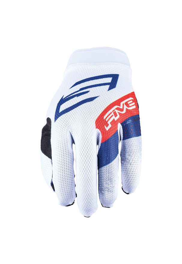 FIVE GLOVES - Rękawiczki XR-LITE - PASKI BIAŁE (białe) - M/9. Kolor: biały. Wzór: paski. Sport: kolarstwo