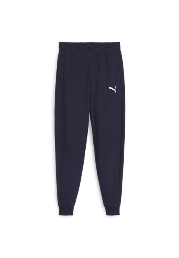 Spodnie dresowe dla dzieci Puma Teamgoal Casuals. Kolor: niebieski. Materiał: dresówka. Sport: piłka nożna