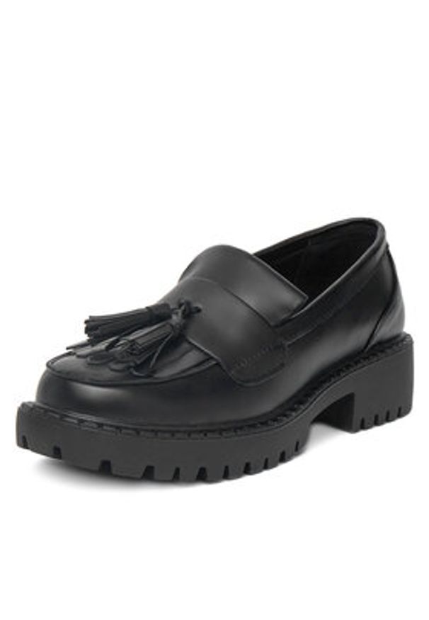 DeeZee Loafersy 62010D 3 Czarny. Kolor: czarny. Materiał: skóra
