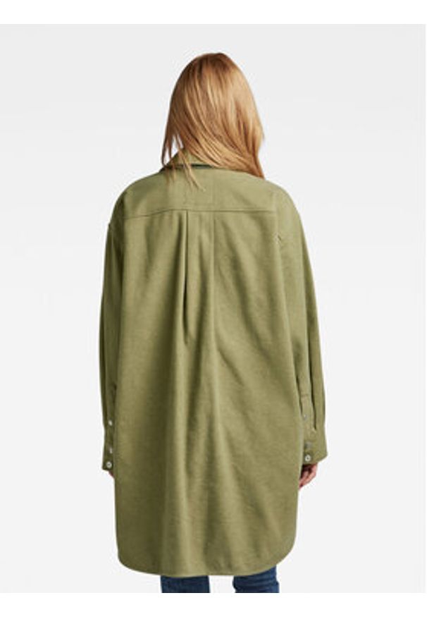 G-Star RAW - G-Star Raw Kurtka przejściowa D23023-C838-B212 Zielony Oversize. Kolor: zielony. Materiał: bawełna