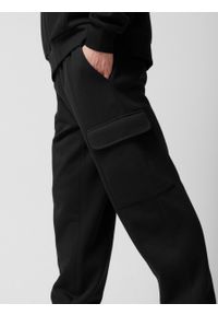 outhorn - Spodnie dresowe joggery męskie - czarne. Kolor: czarny. Materiał: dresówka #5