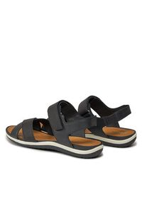 Geox Sandały D Sandal Vega D45R6B 0EKBN C9999 Czarny. Kolor: czarny. Materiał: skóra