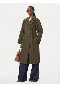 MICHAEL Michael Kors Trencz MS620FLKMY Khaki Oversize. Kolor: brązowy. Materiał: bawełna #2