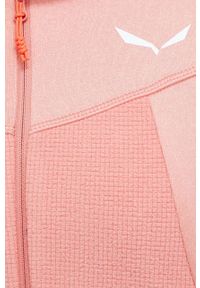 Salewa bluza sportowa damska kolor różowy z kapturem wzorzysta. Typ kołnierza: kaptur. Kolor: różowy. Materiał: materiał. Styl: sportowy #2