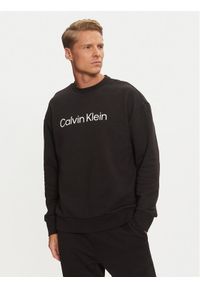 Calvin Klein Bluza Hero Logo K10K112956 Czarny Comfort Fit. Kolor: czarny. Materiał: bawełna