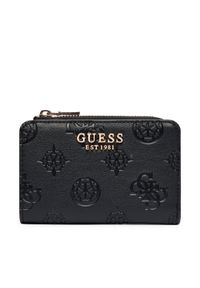 Guess Mały Portfel Damski Laurel II Slg SWPD74 59156 Czarny. Kolor: czarny. Materiał: skóra