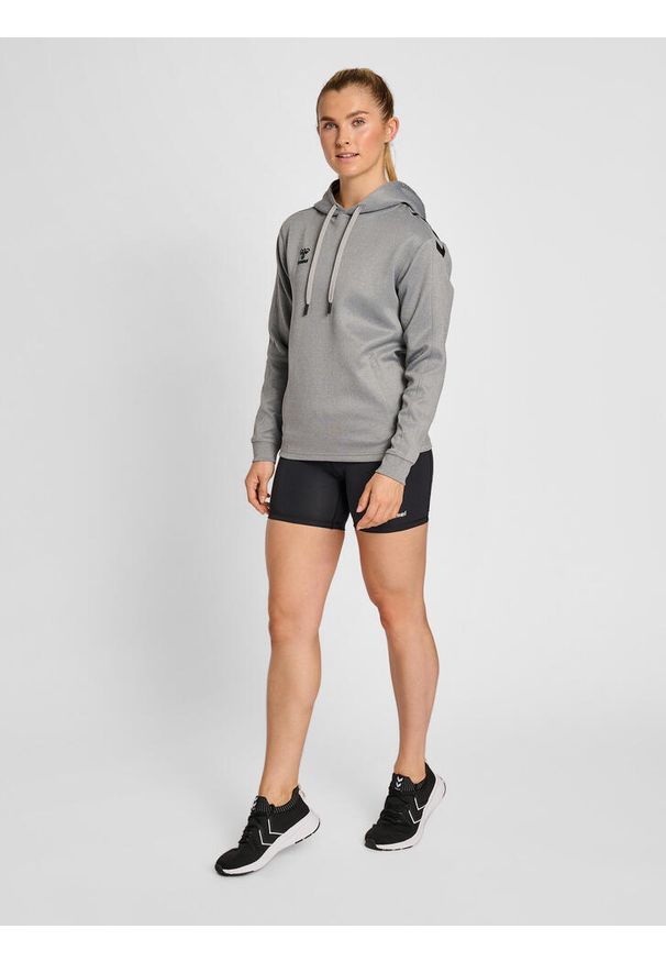 Bluza do piłki ręcznej damska Hummel Core XK z kapturem. Typ kołnierza: kaptur. Kolor: szary. Sport: piłka ręczna