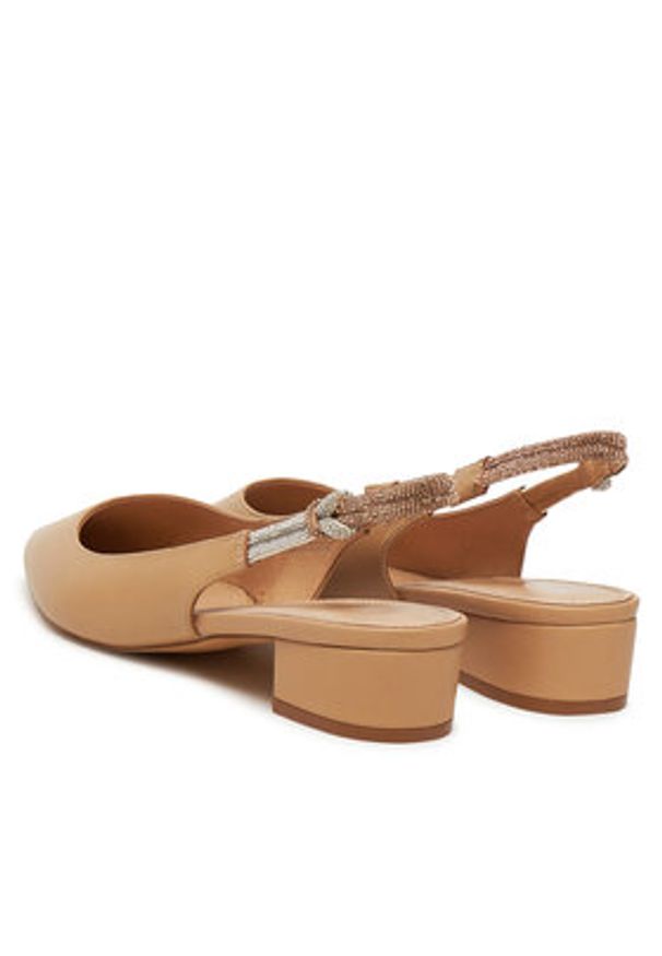 Sergio Bardi Czółenka WYL4138-1Z-SB Beżowy. Kolor: beżowy. Materiał: skóra