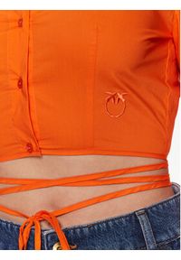 Pinko Koszula Caloroso 100697 Y6VW Pomarańczowy Regular Fit. Kolor: pomarańczowy. Materiał: bawełna