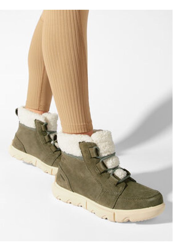 sorel - Sorel Trzewiki Explorer Next™ Carnival Wp NL5026-397 Zielony. Kolor: zielony. Materiał: zamsz, skóra