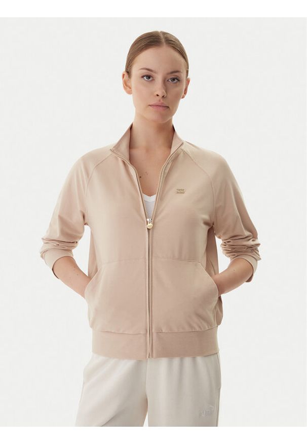 EA7 Emporio Armani Bluza 7W000457 AF13135 U1046 Beżowy Regular Fit. Kolor: beżowy. Materiał: bawełna